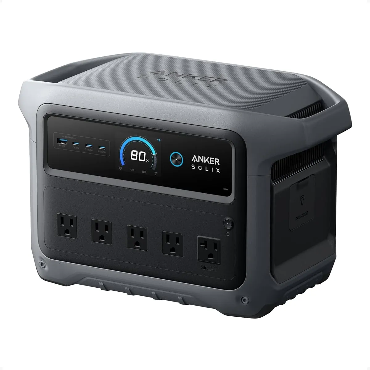 Anker SOLIX C1000 Gen 2 portable power station with circular display