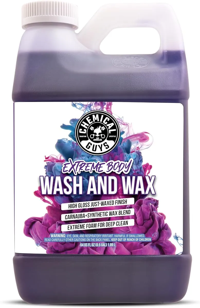 Chemical Guys Extreme Body Wash and Wax, 64oz jug