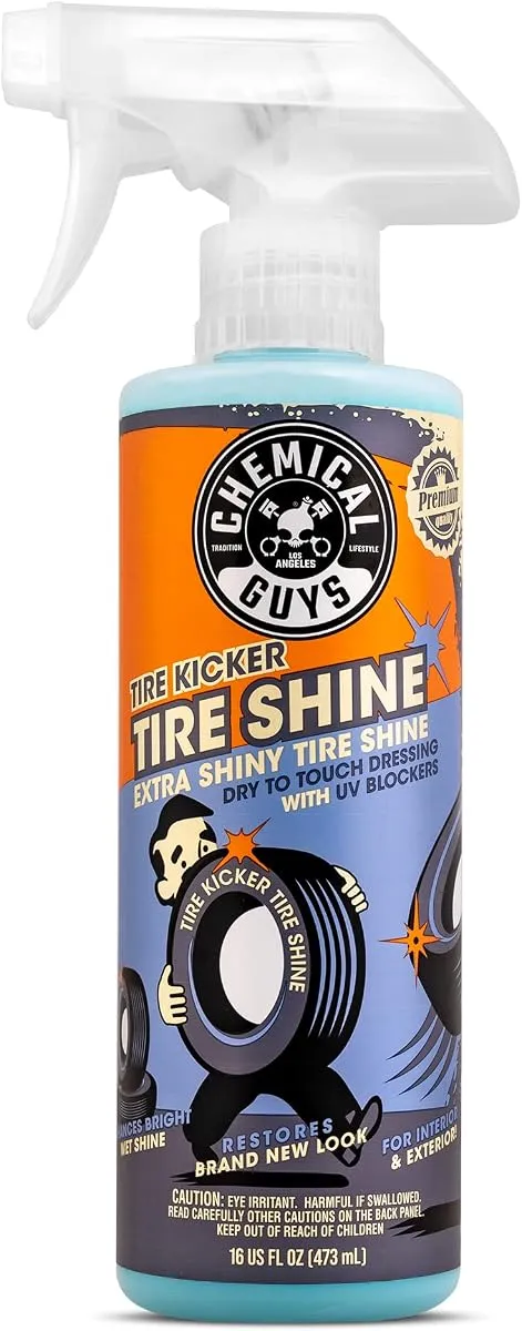 Chemical Guys Tire Kicker extra glossy tire shine spray bottle