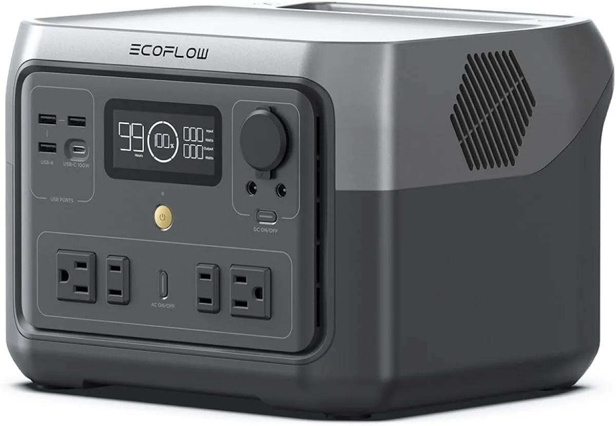 EcoFlow River 2 Max portable power station with AC outlets and display