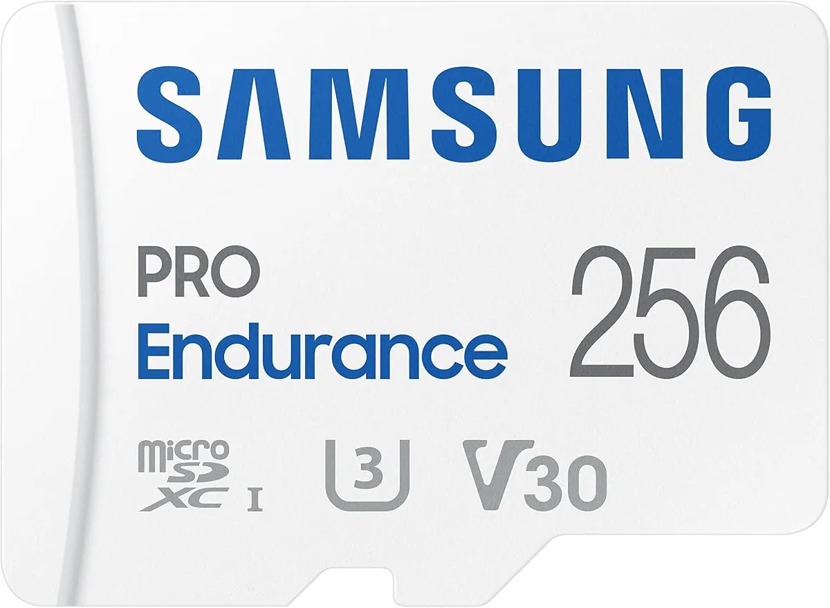 Samsung PRO Endurance 256GB microSDXC card, U3 V30 rated