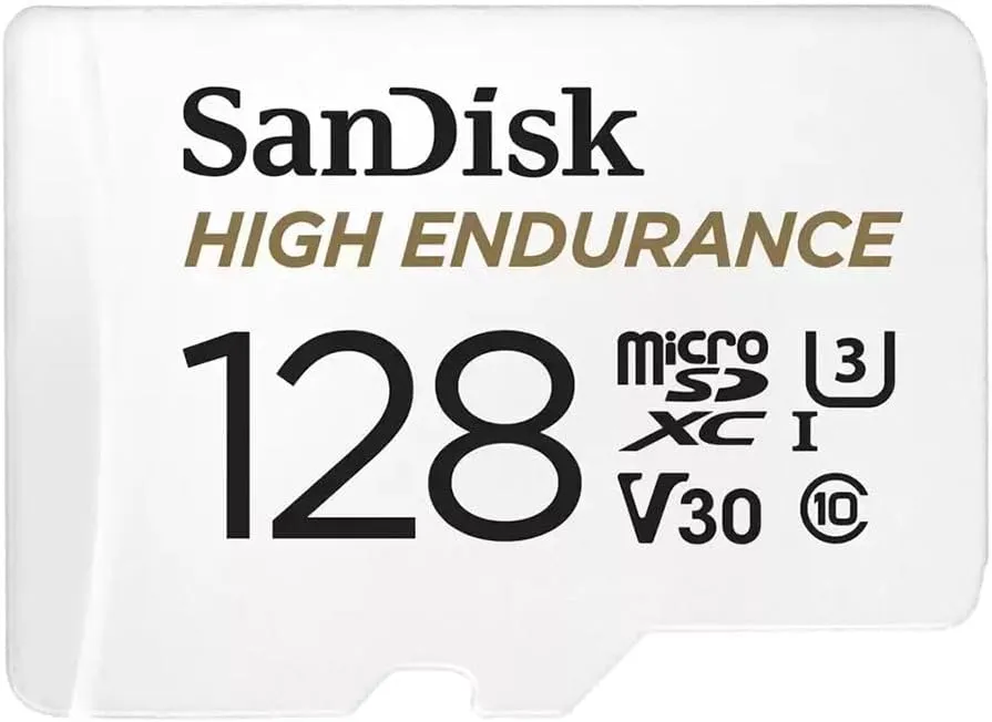 SanDisk 128GB High Endurance microSDXC card, U3 V30 rated