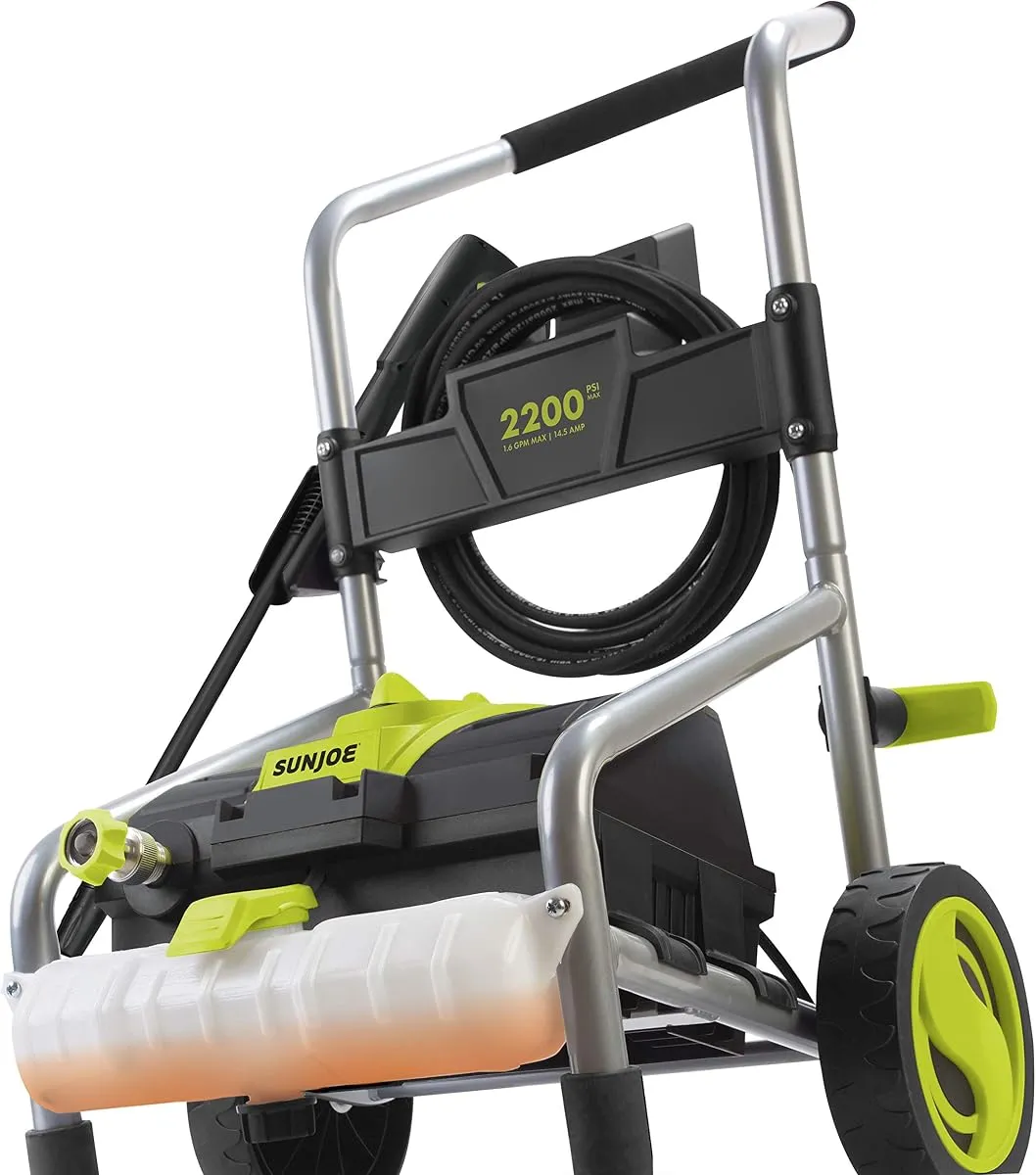 Sun Joe SPX4003-ULT electric pressure washer on a wheeled frame
