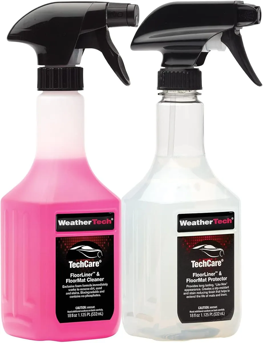 WeatherTech TechCare FloorLiner cleaner and protector spray bottles