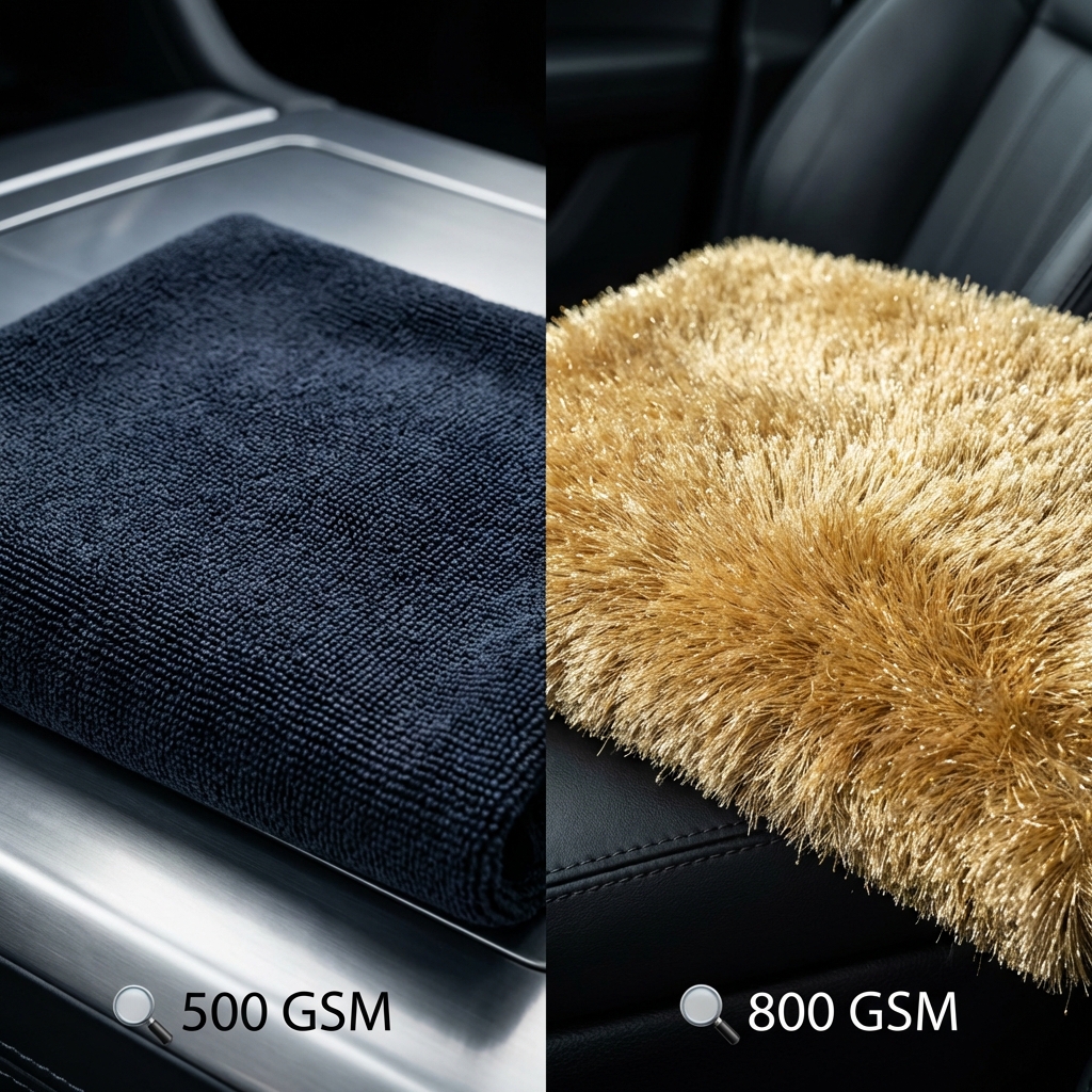 The Art of Detailing: 500 GSM vs 800 GSM Microfibre Explained